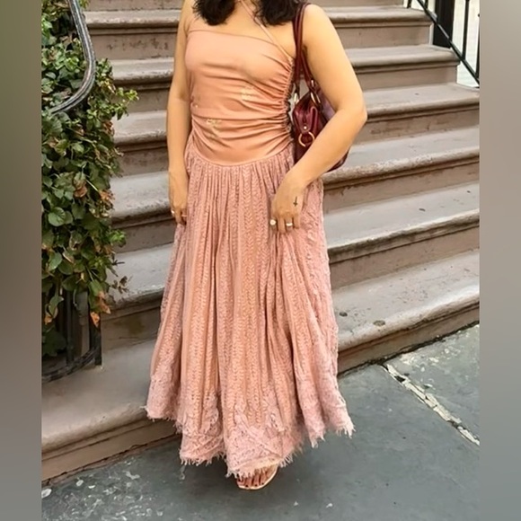 Free People Blush Maxi Dress with Embroidery - Picture 2 of 2